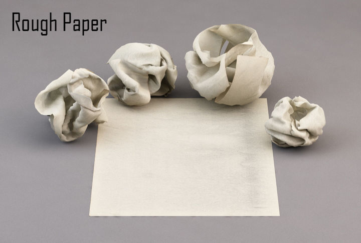 PAPER---Crumpled square piece of paper Low-poly 3D model_14