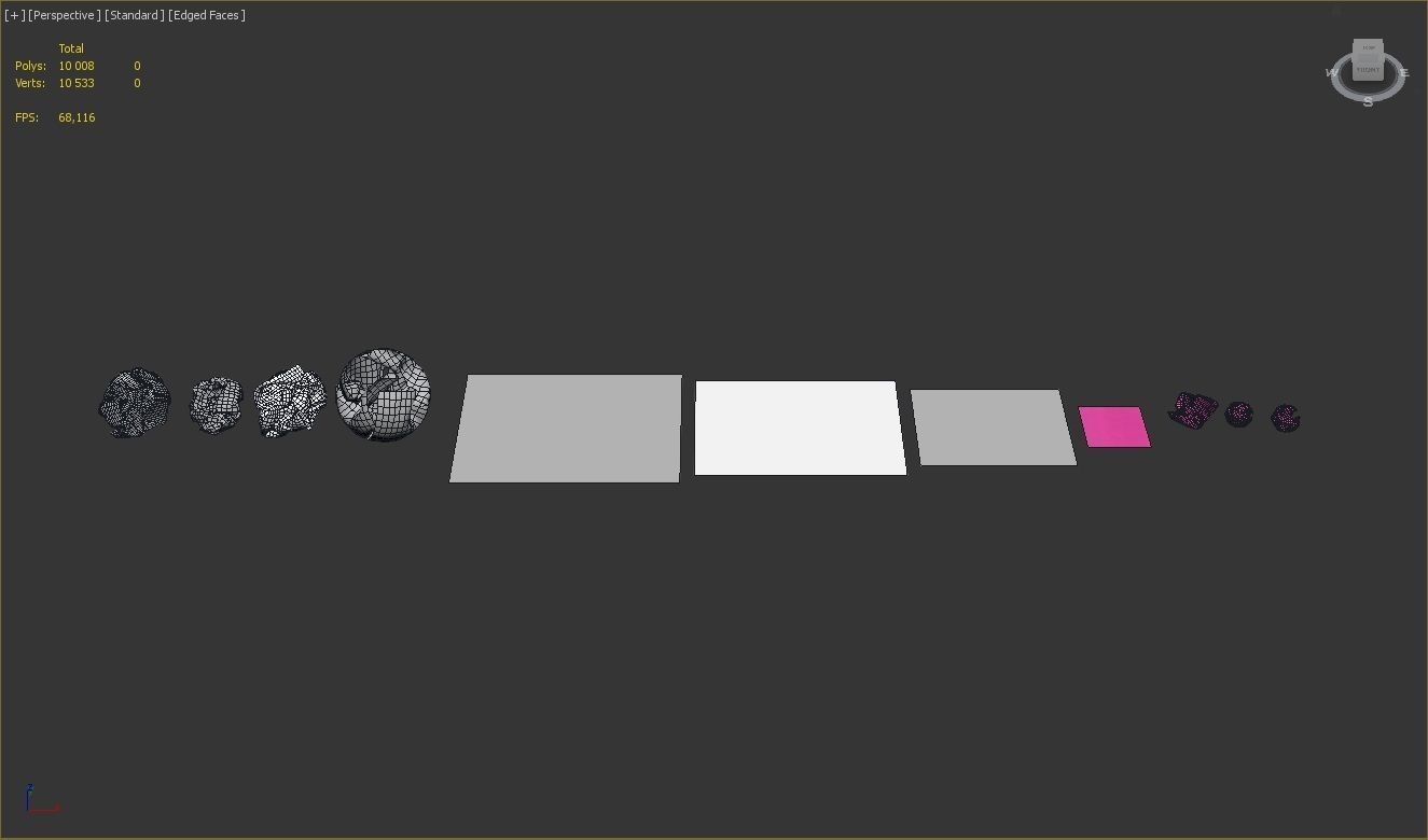 PAPER---Crumpled square piece of paper Low-poly 3D model_6