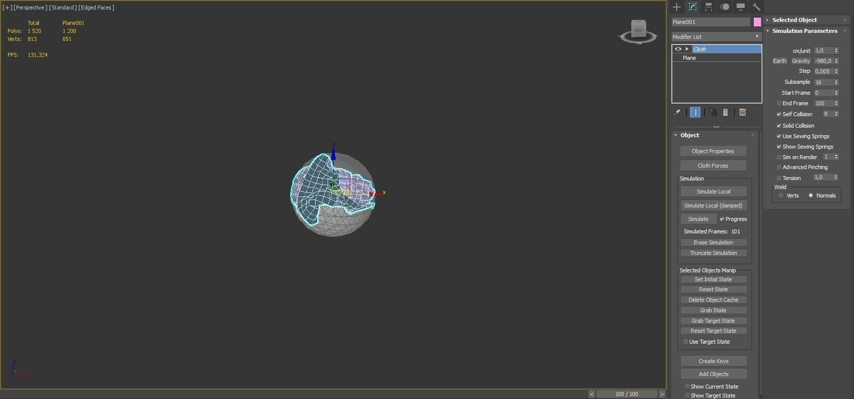 PAPER---Crumpled square piece of paper Low-poly 3D model_18