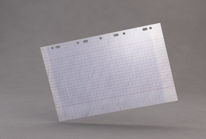 PAPER---Crumpled square piece of paper Low-poly 3D model_28