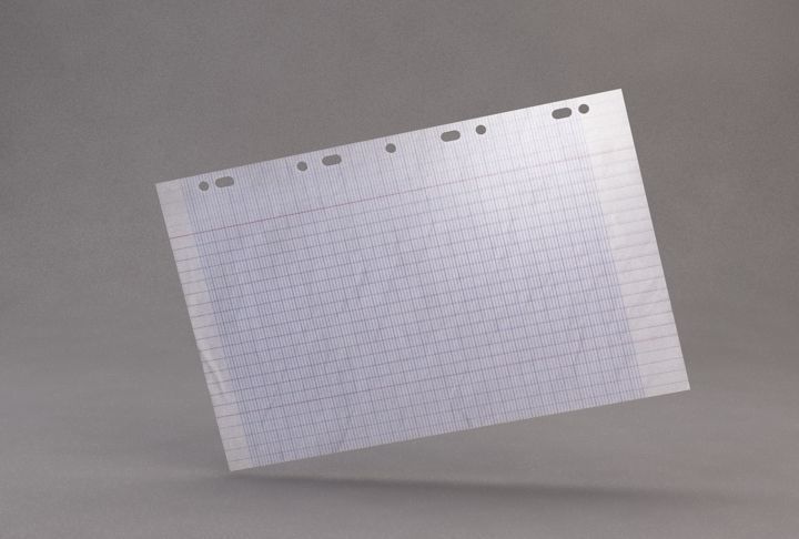 PAPER---Crumpled square piece of paper Low-poly 3D model_27