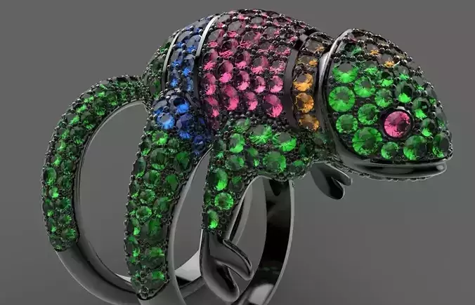 Copy ring chameleon Boucheron gold
