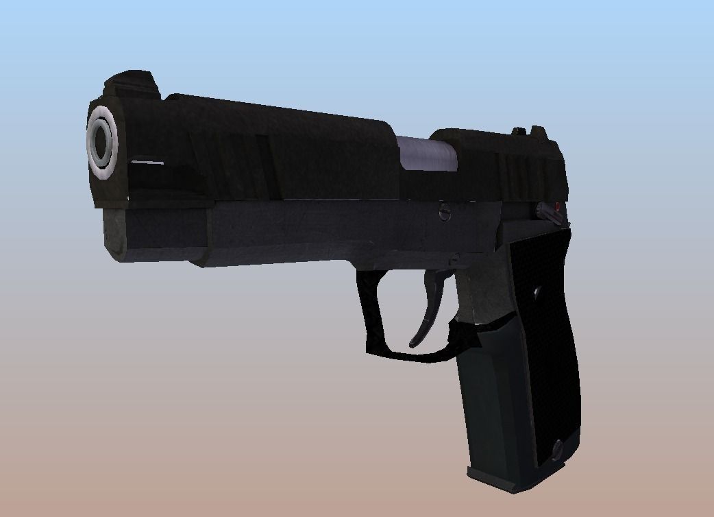 LH9 Pistol Low-poly 3D model_0