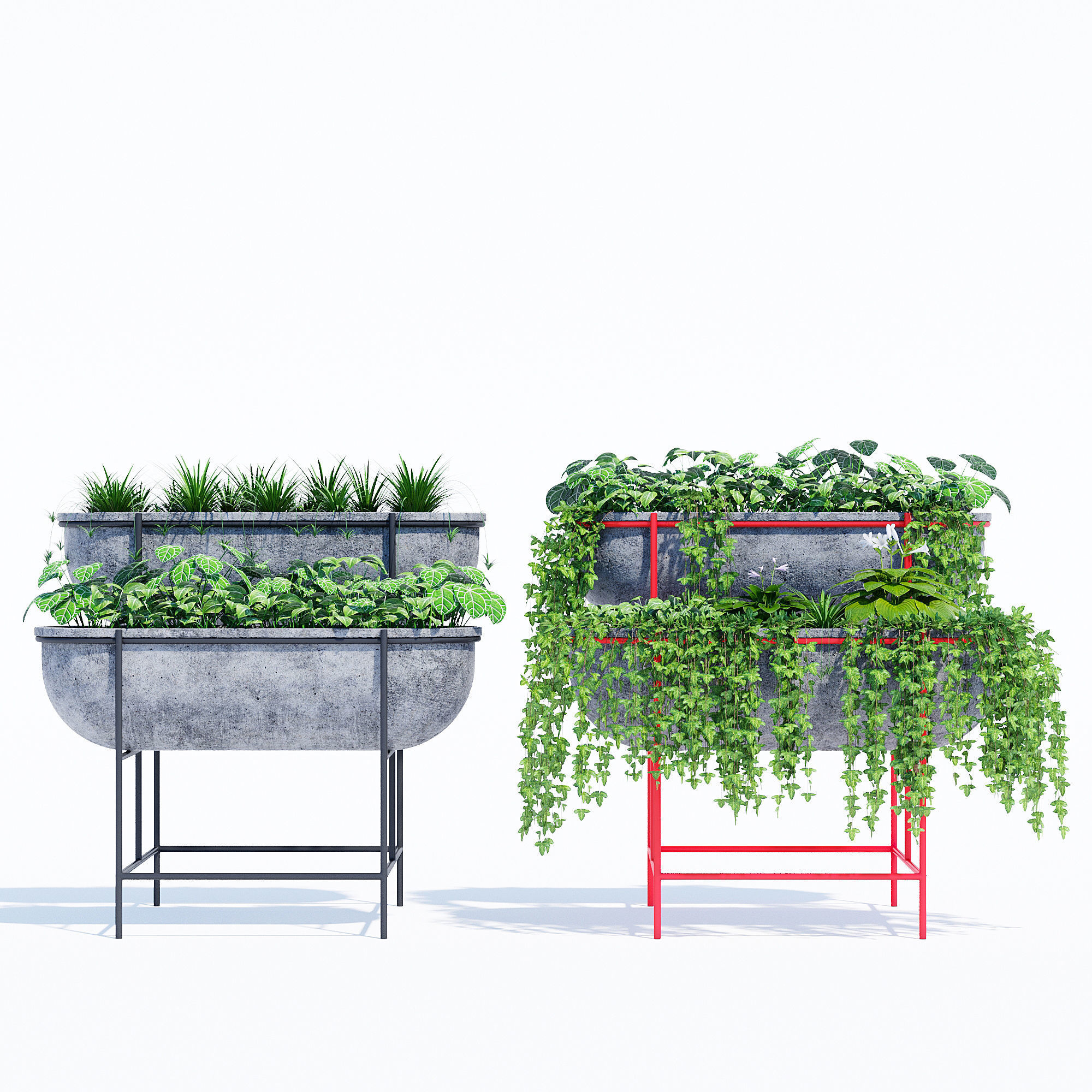 Tiered two 3D model_1