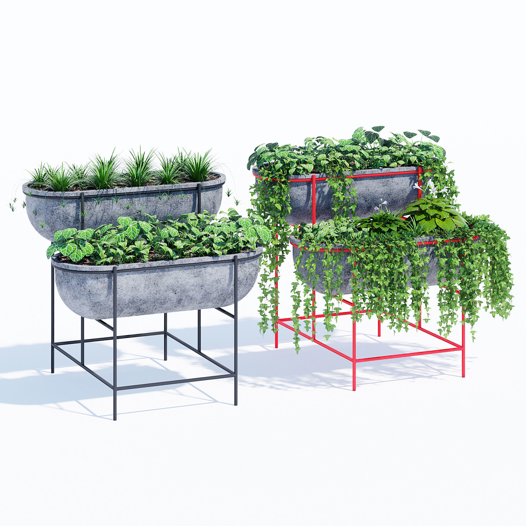 Tiered two 3D model_2