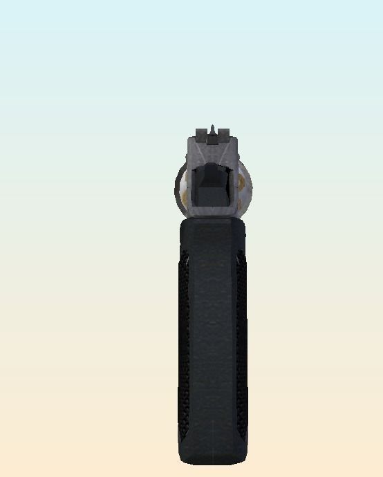 44 Magnum Low-poly 3D model_1