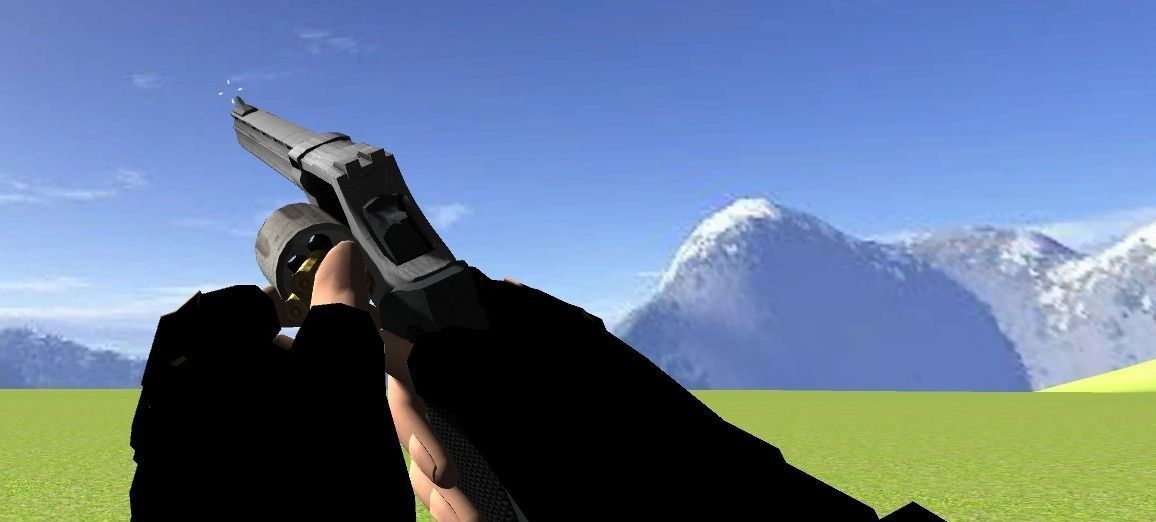 44 Magnum Low-poly 3D model_7