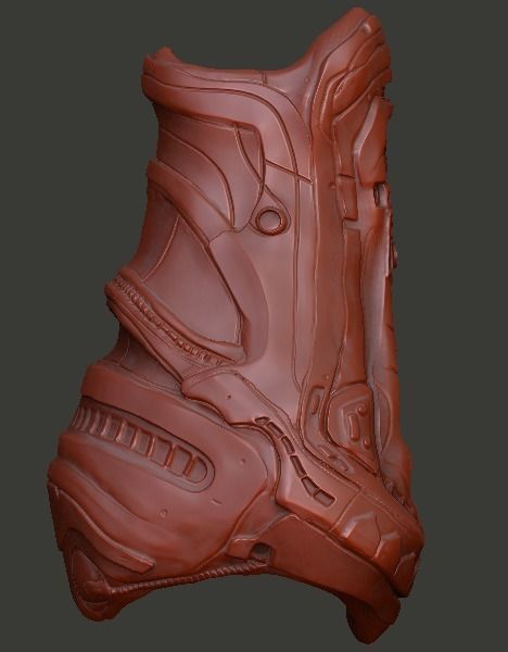 Fugitive Predator Gauntlet computer and blades 3D model_11