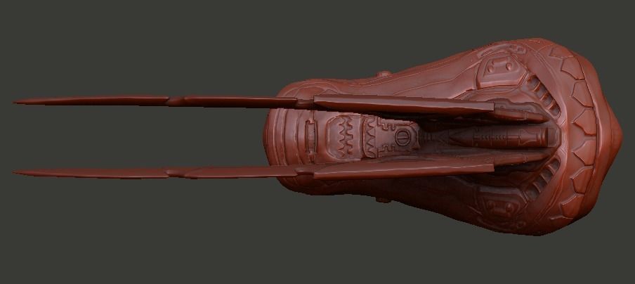 Fugitive Predator Gauntlet computer and blades 3D model_1