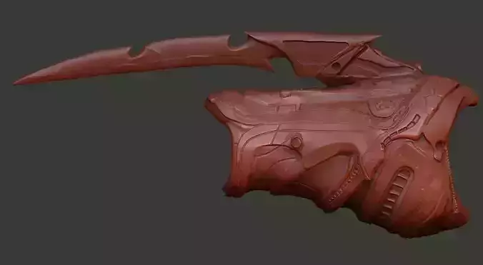 Fugitive Predator Gauntlet computer and blades 3D model
