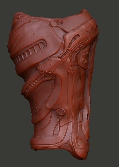 Fugitive Predator Gauntlet computer and blades 3D model_4