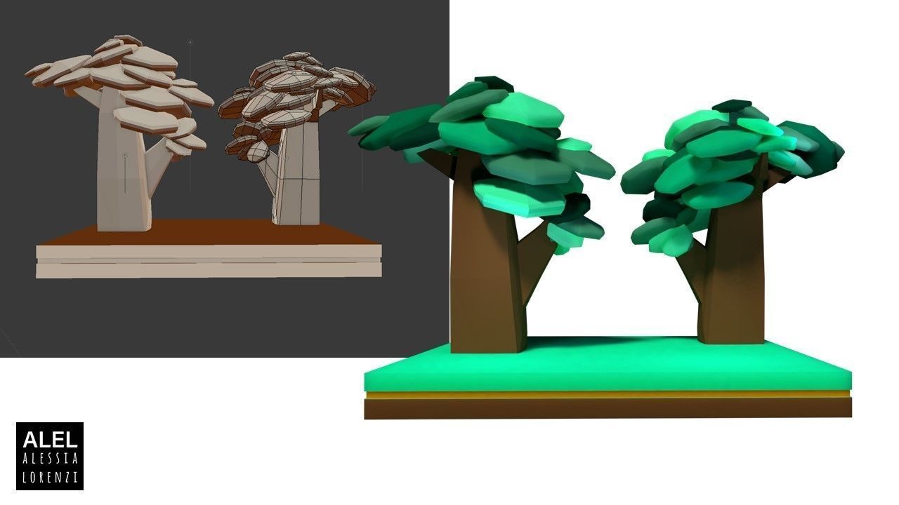 Super low poly COLLECTION wooden sculpture of horse Low-poly 3D model_12