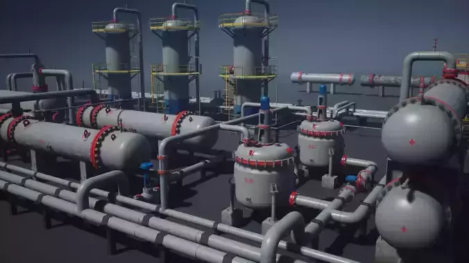 Industrial Vessels PACK Unreal Engine Game Ready