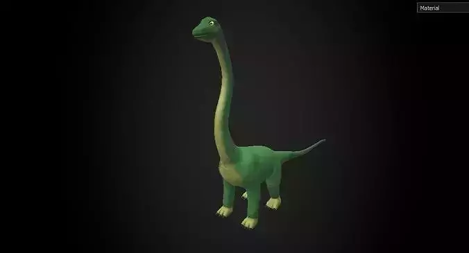 Cartoon Diplodocus Dinosaur