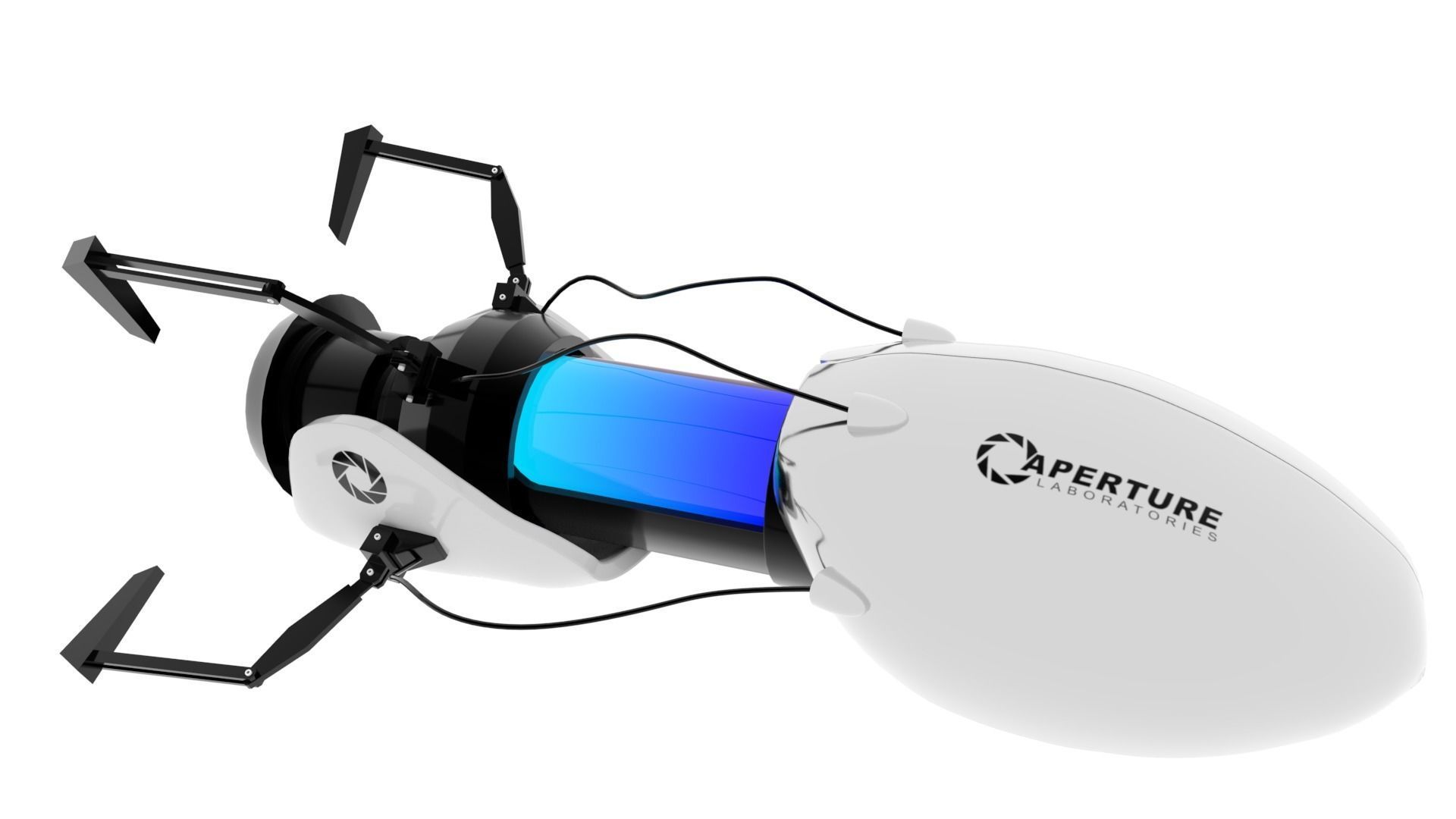 Portal Gun Low-poly 3D model_1