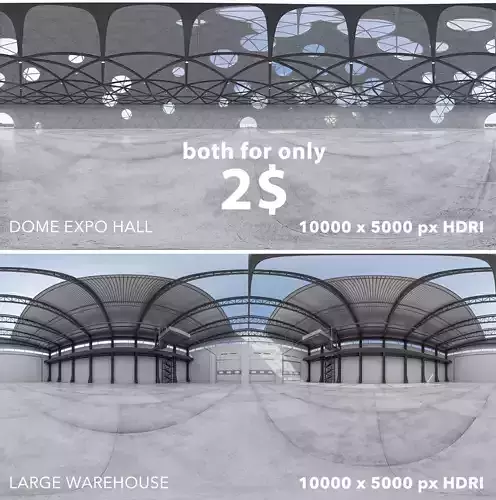 Two interior 360 HDRI 32BIT