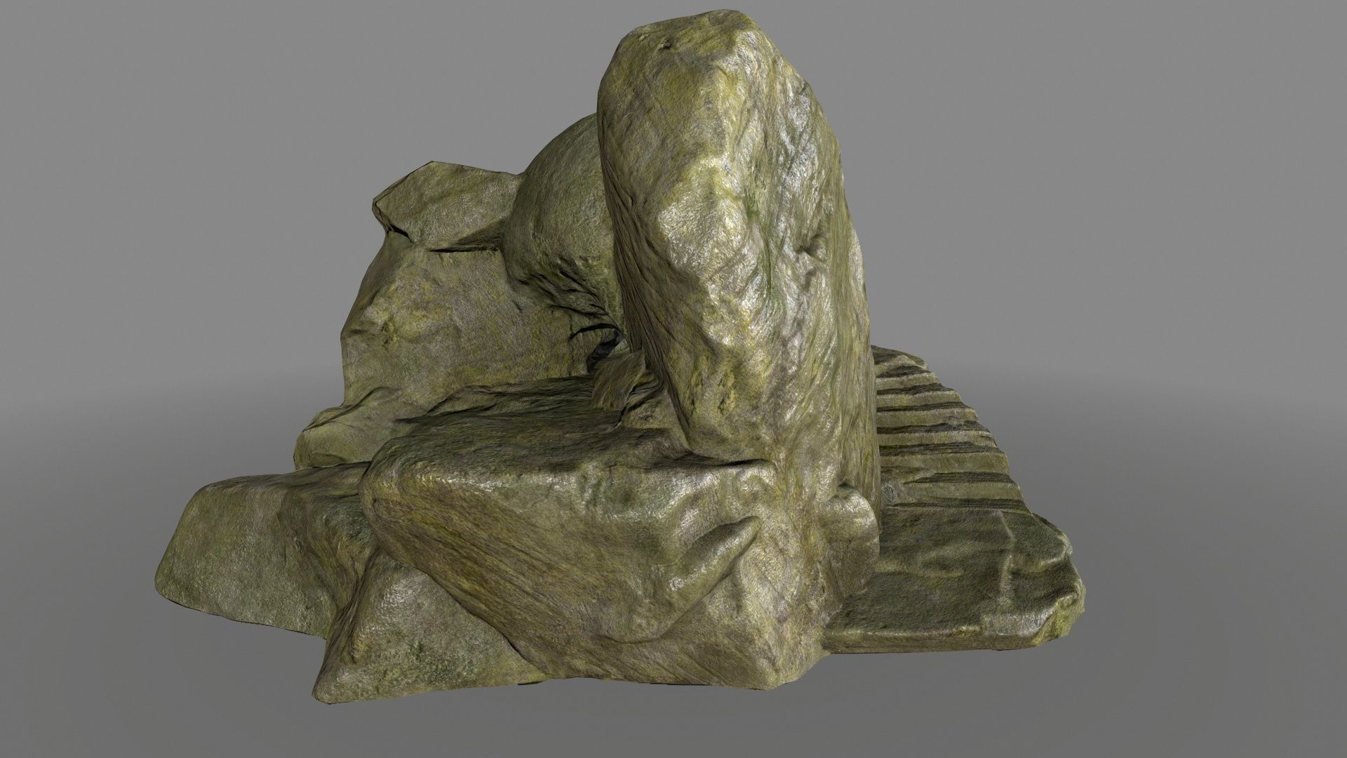 skull cave  Low-poly 3D model_3