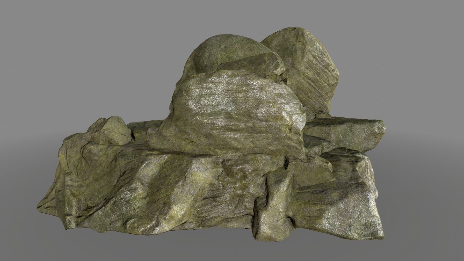 skull cave  Low-poly 3D model_6