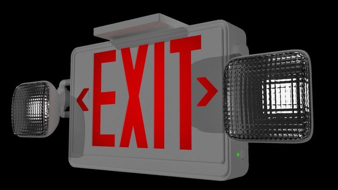 Exit Sign 3D model