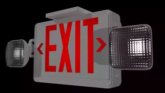 Exit Sign 3D model