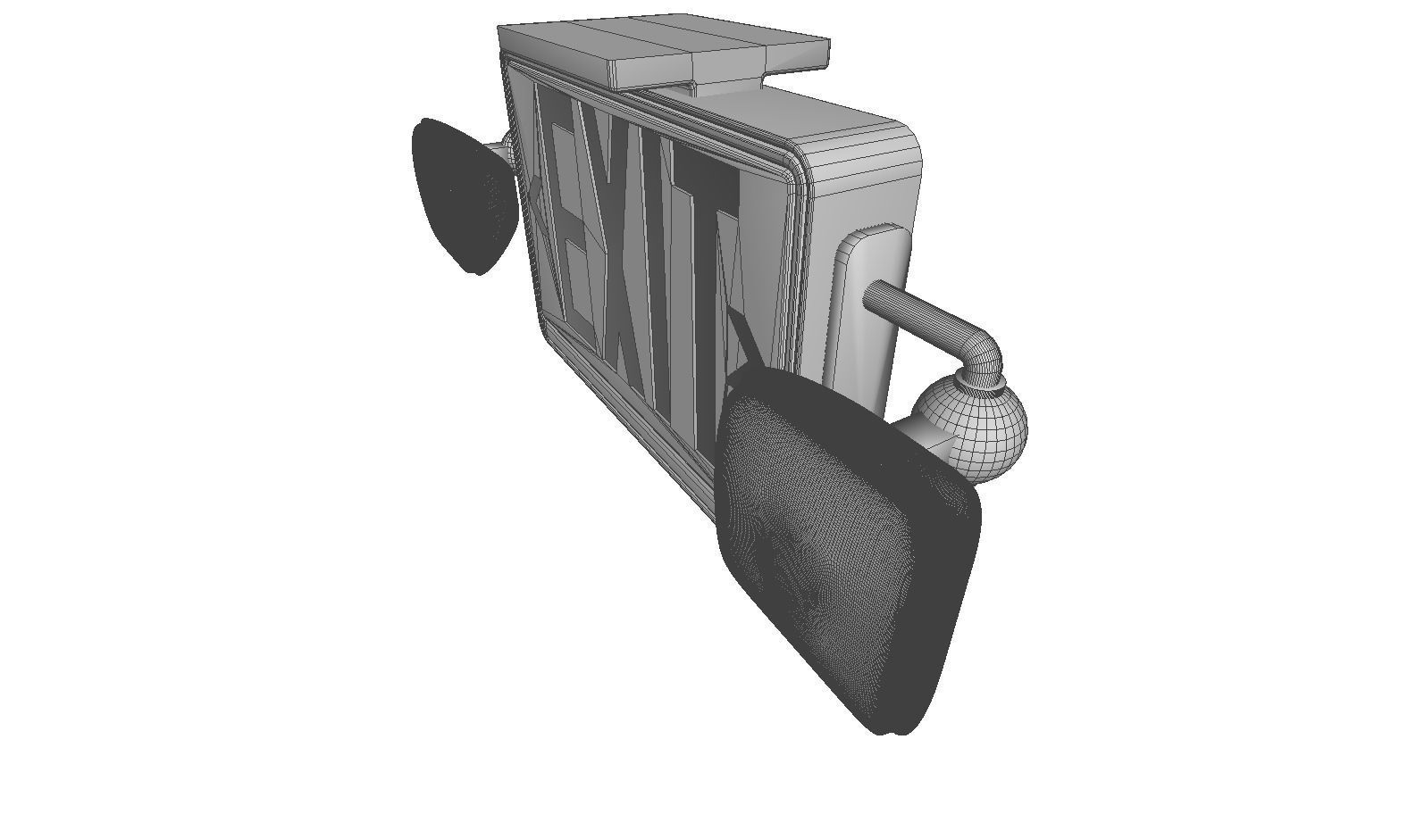 Exit Sign 3D model_5