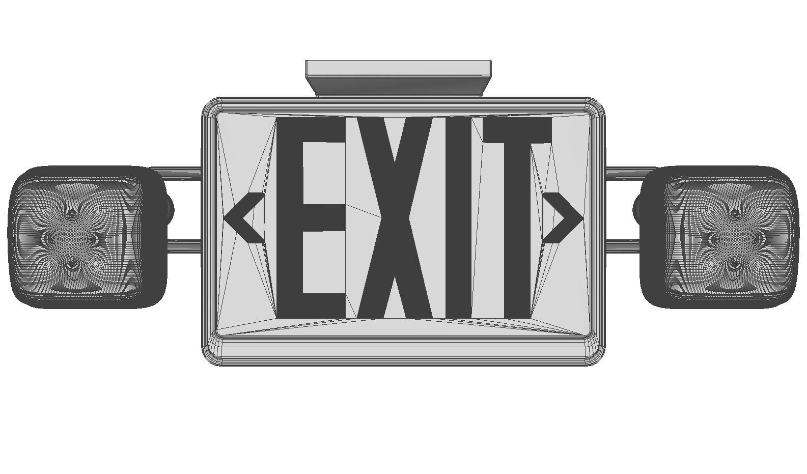 Exit Sign 3D model_3