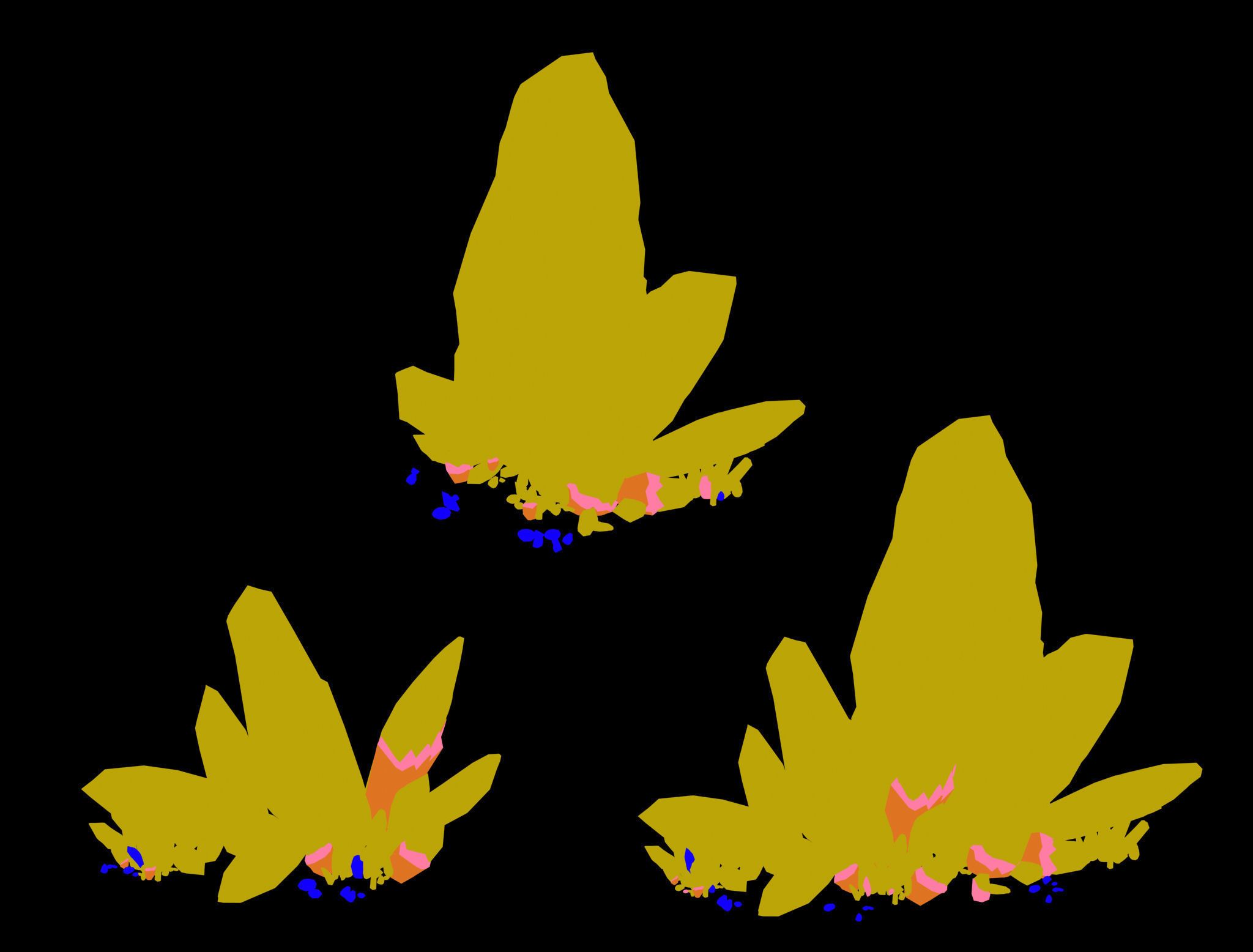 Large crystal - gravel 02 3D model_3