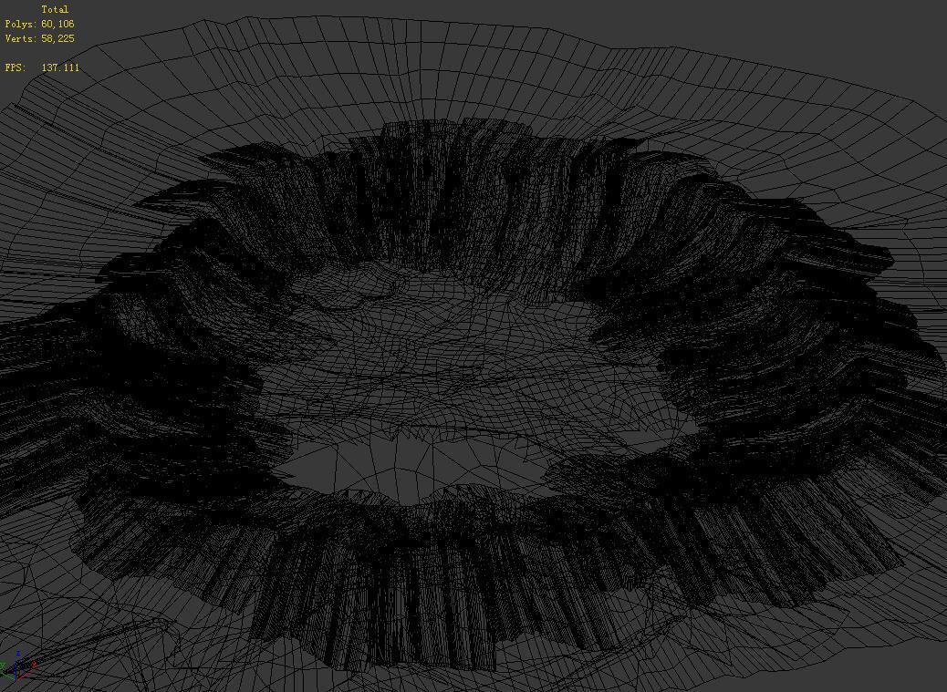 Mars - crater 3D model_4