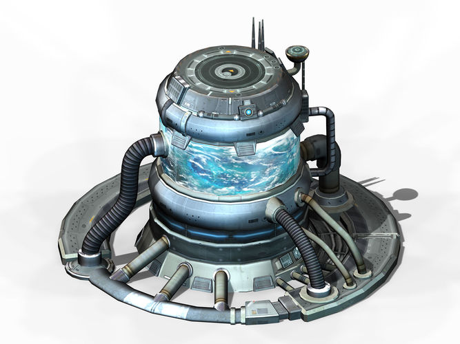 Machinery - Spacecraft - Functional Objects 02 3D model