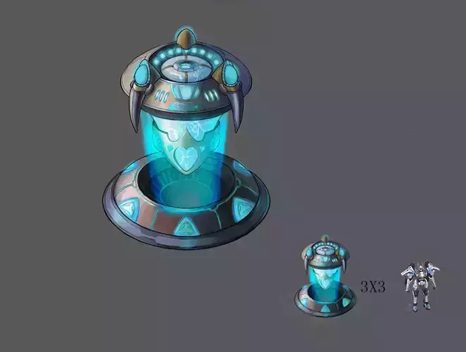 Festival lottery machine 01 3D model