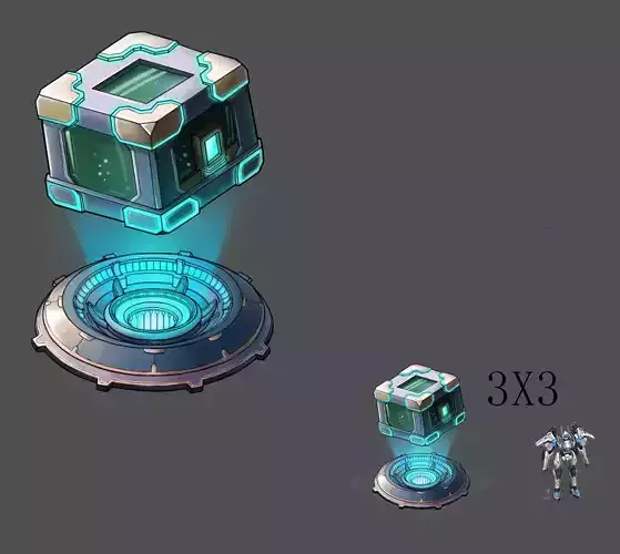 Festival lottery machine 02 3D model