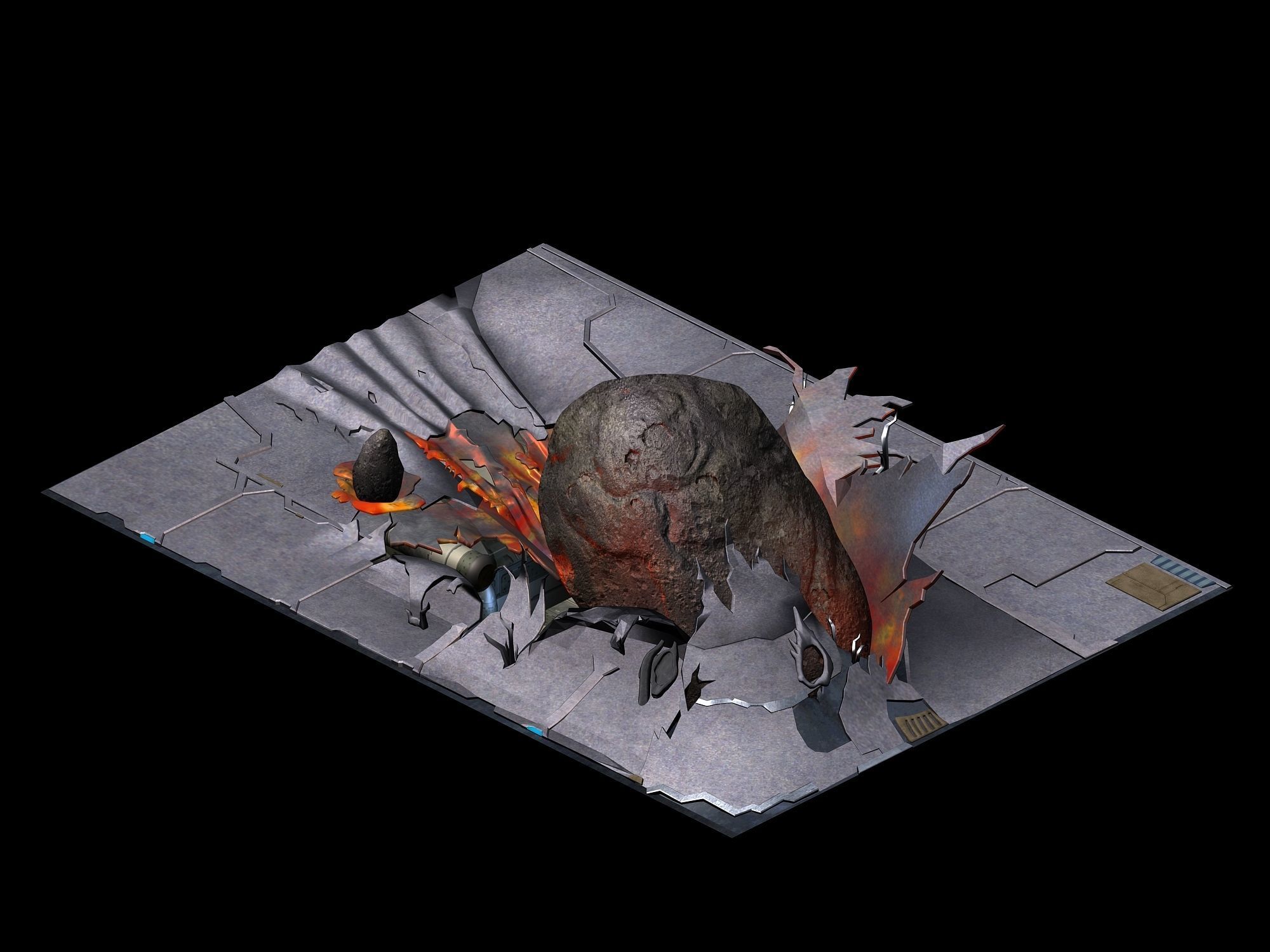 Roadblock - Meteorite 01 3D model_1