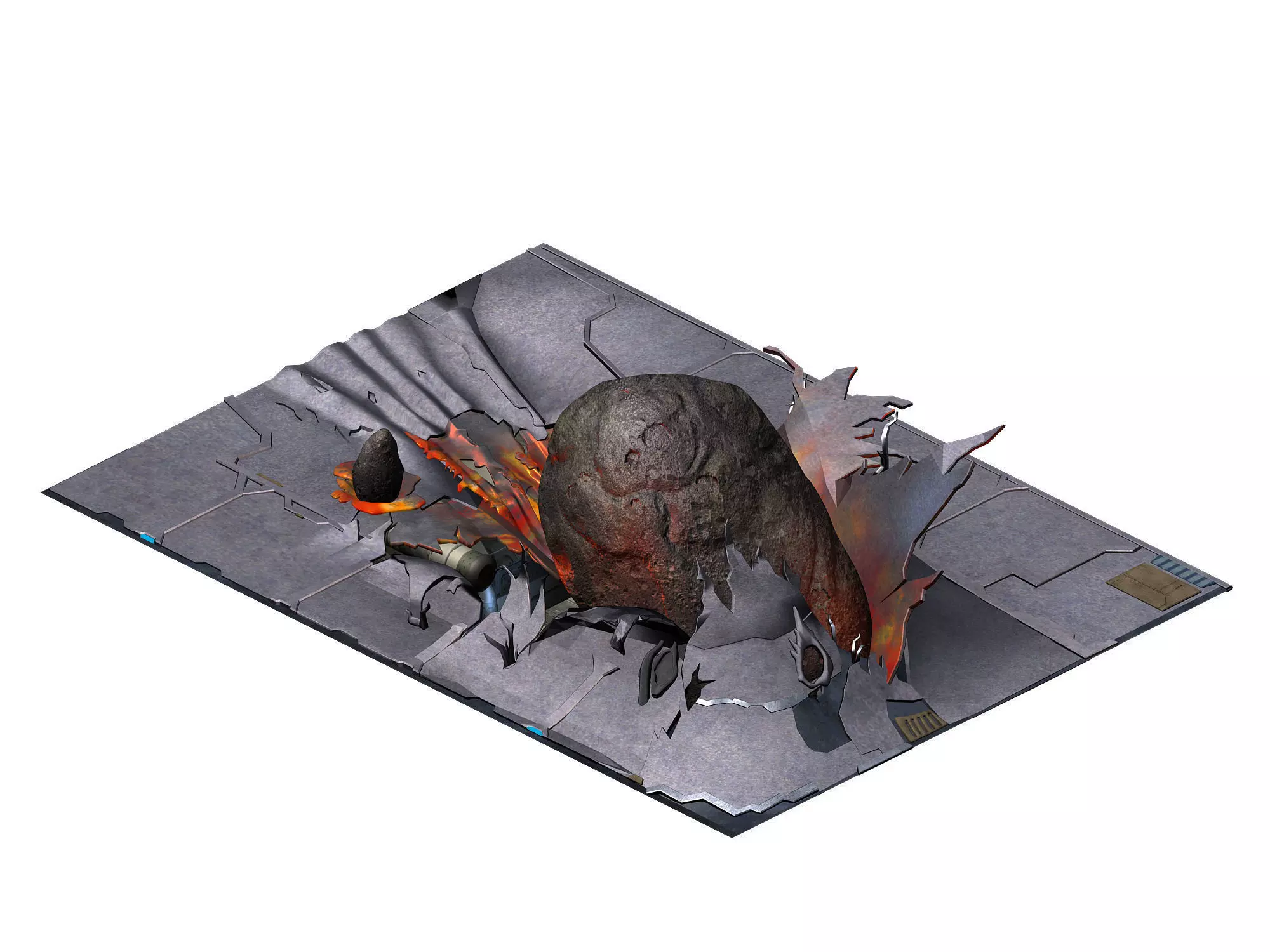 Roadblock - Meteorite 01 3D model_0