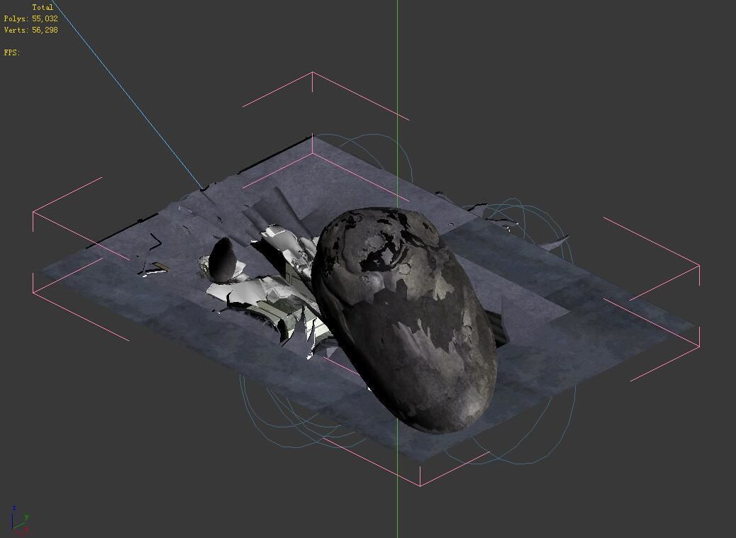 Roadblock - Meteorite 01 3D model_5