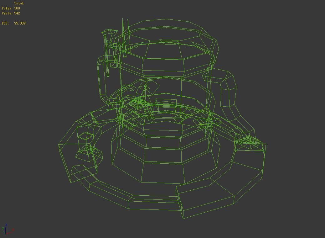 Energy-reserve futuristic space station 3D model_6