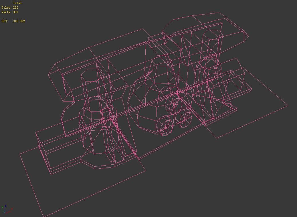 Wall Fortress - Flame Type 08 3D model_5