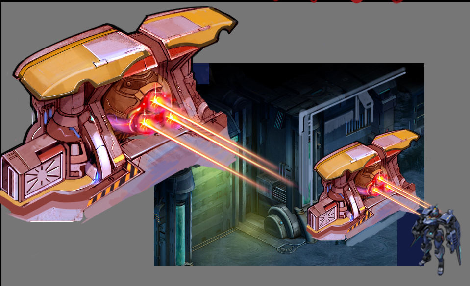 Wall Fortress - Flame Type 08 3D model_3