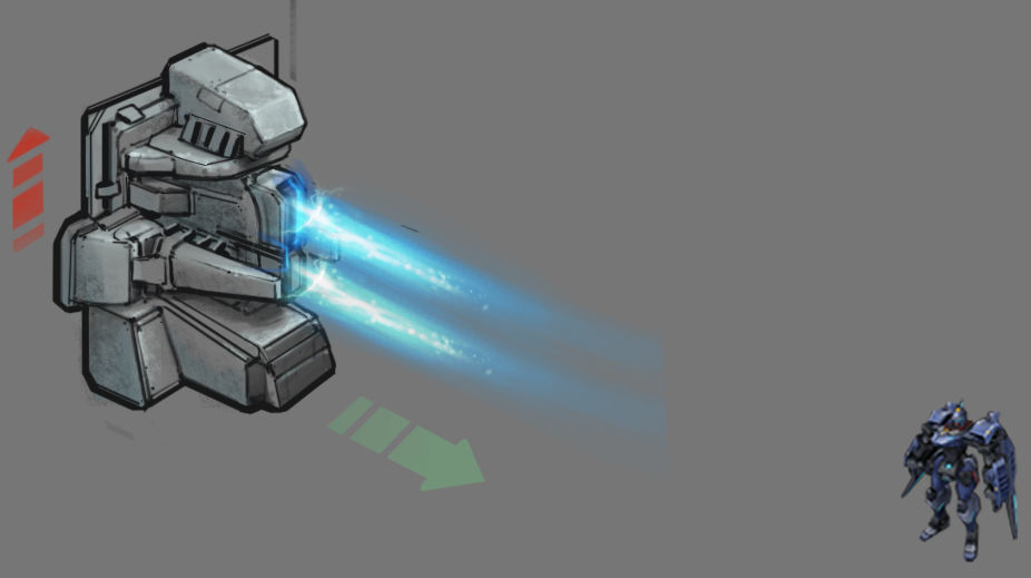 Wall Fortress - Machine Gun Type 01 3D model_4