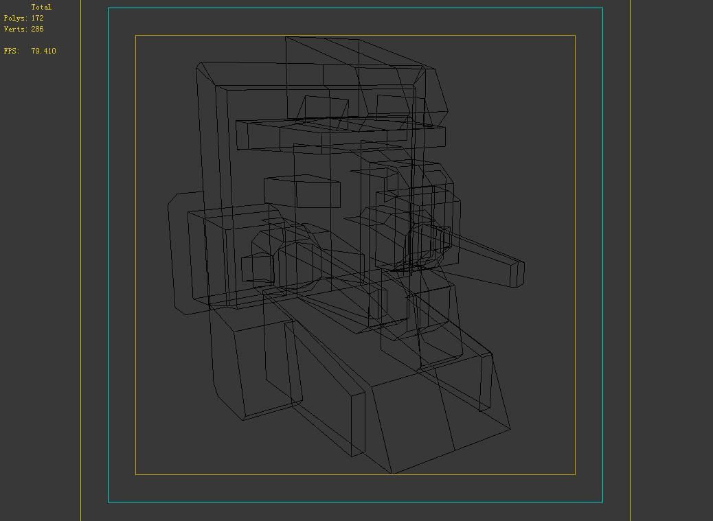 Wall Fortress - Machine Gun Type 01 3D model_6