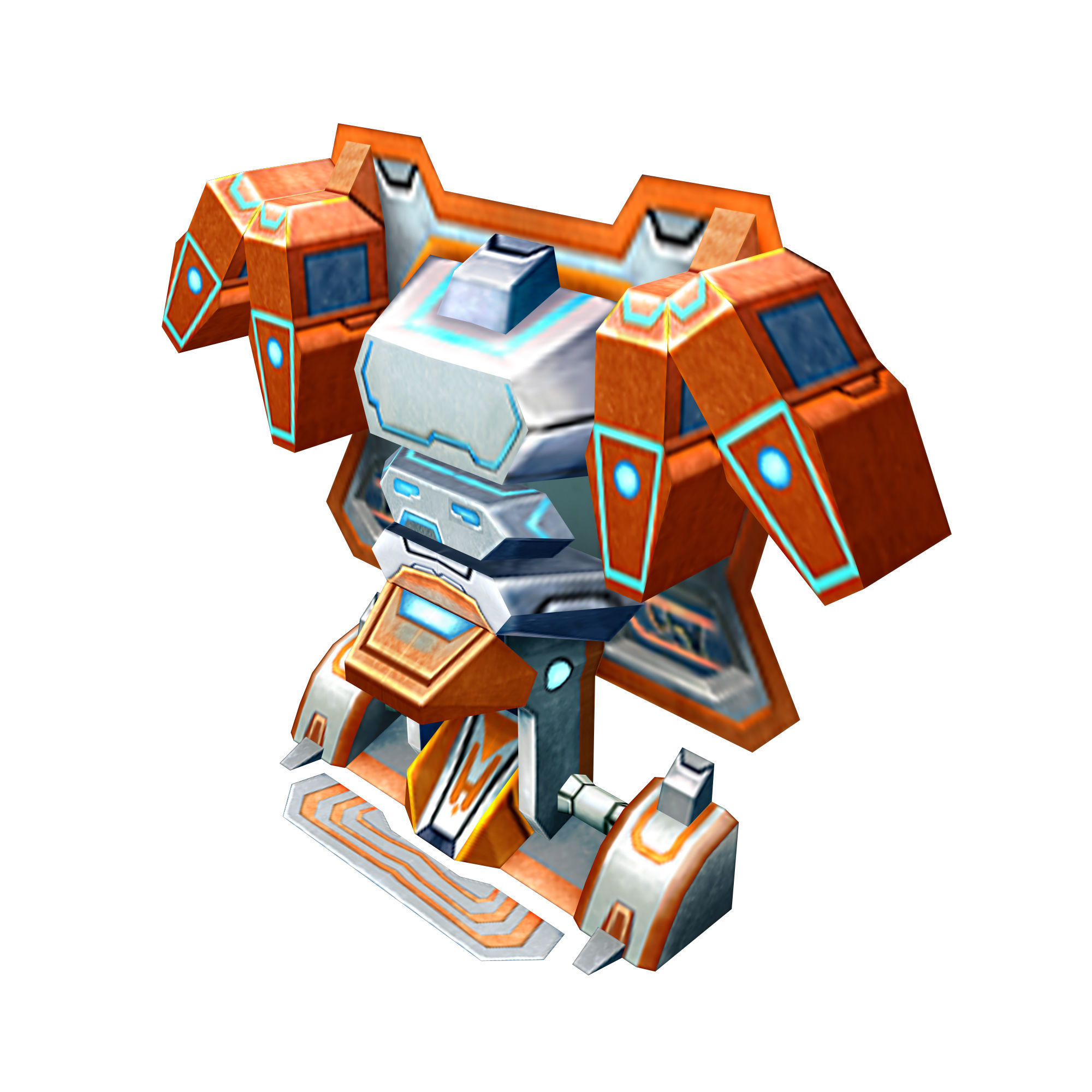 Wall Fortress - Laser Type 06 3D model_2