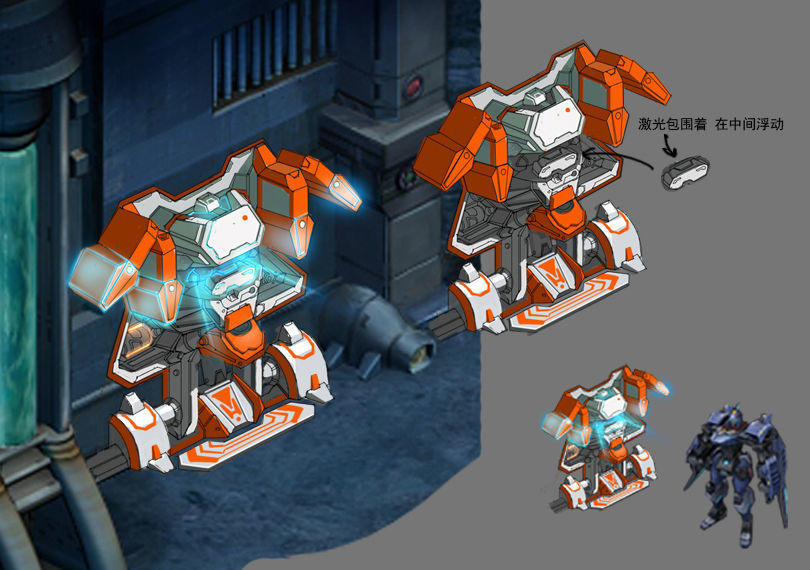 Wall Fortress - Laser Type 06 3D model_4