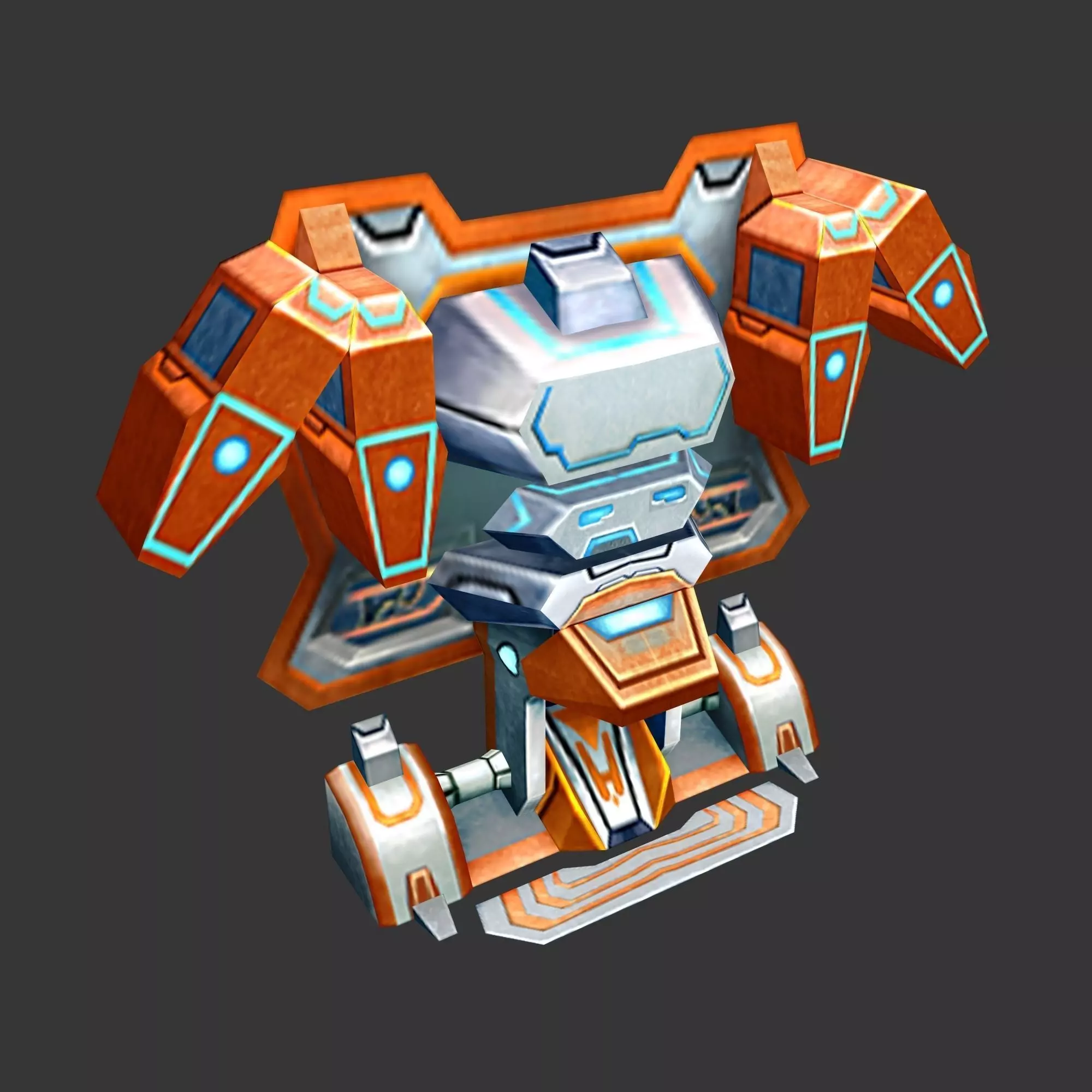 Wall Fortress - Laser Type 06 3D model_0