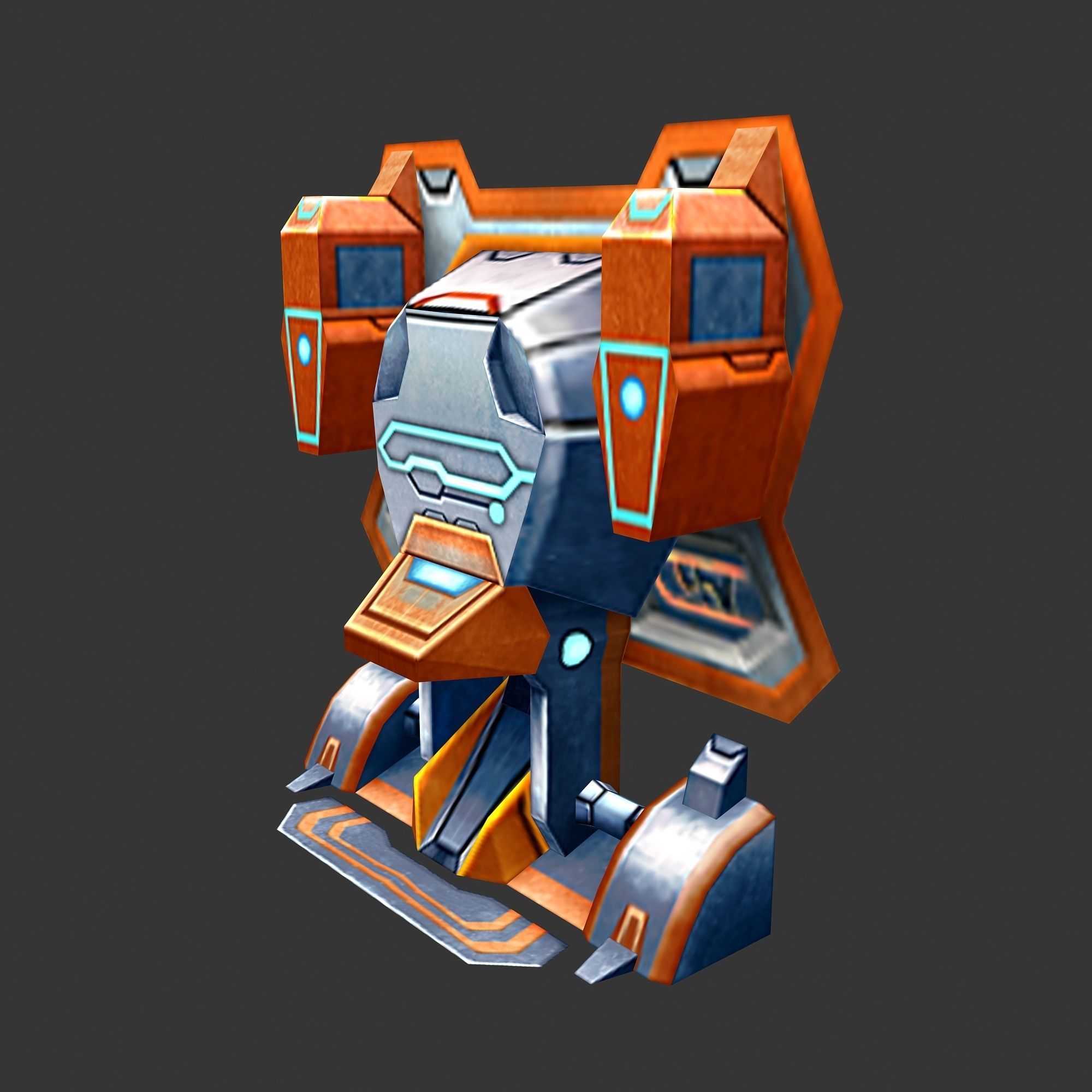 Wall Fortress - Laser Type 07 3D model_1