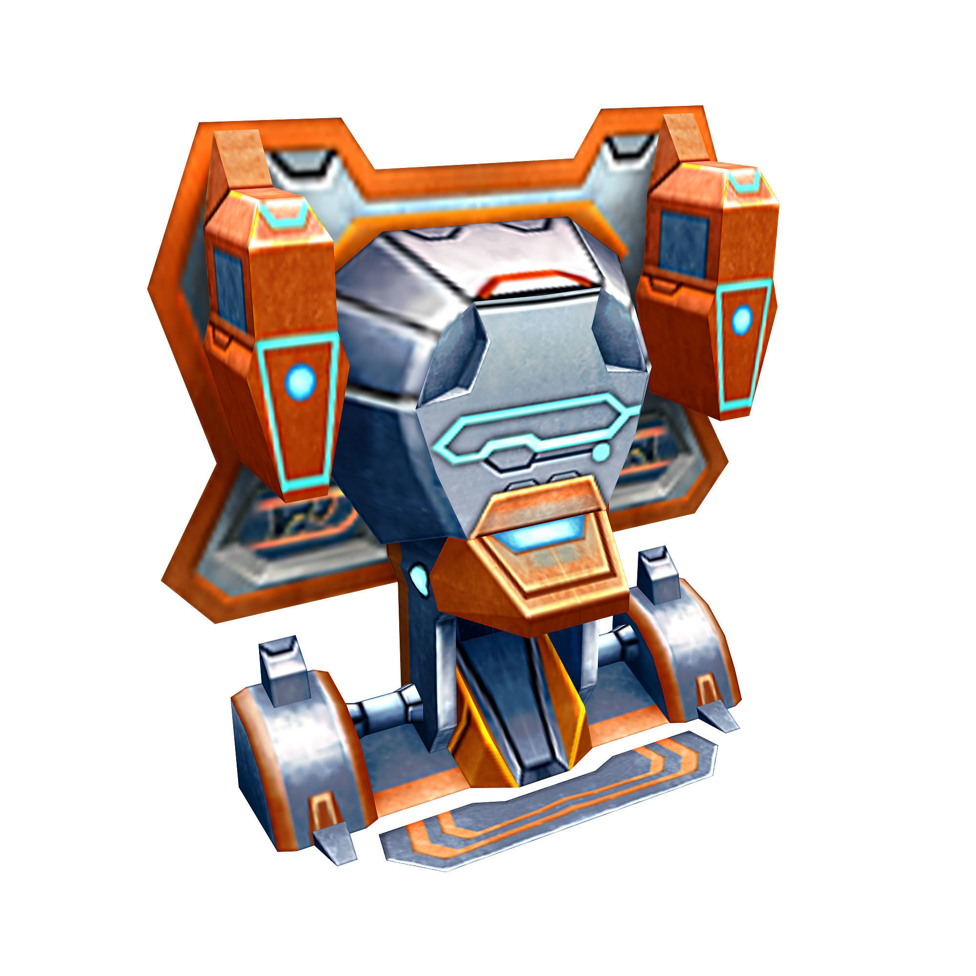 Wall Fortress - Laser Type 07 3D model_2