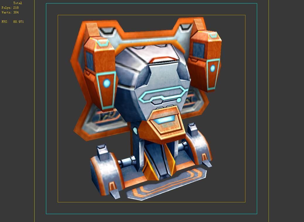 Wall Fortress - Laser Type 07 3D model_5