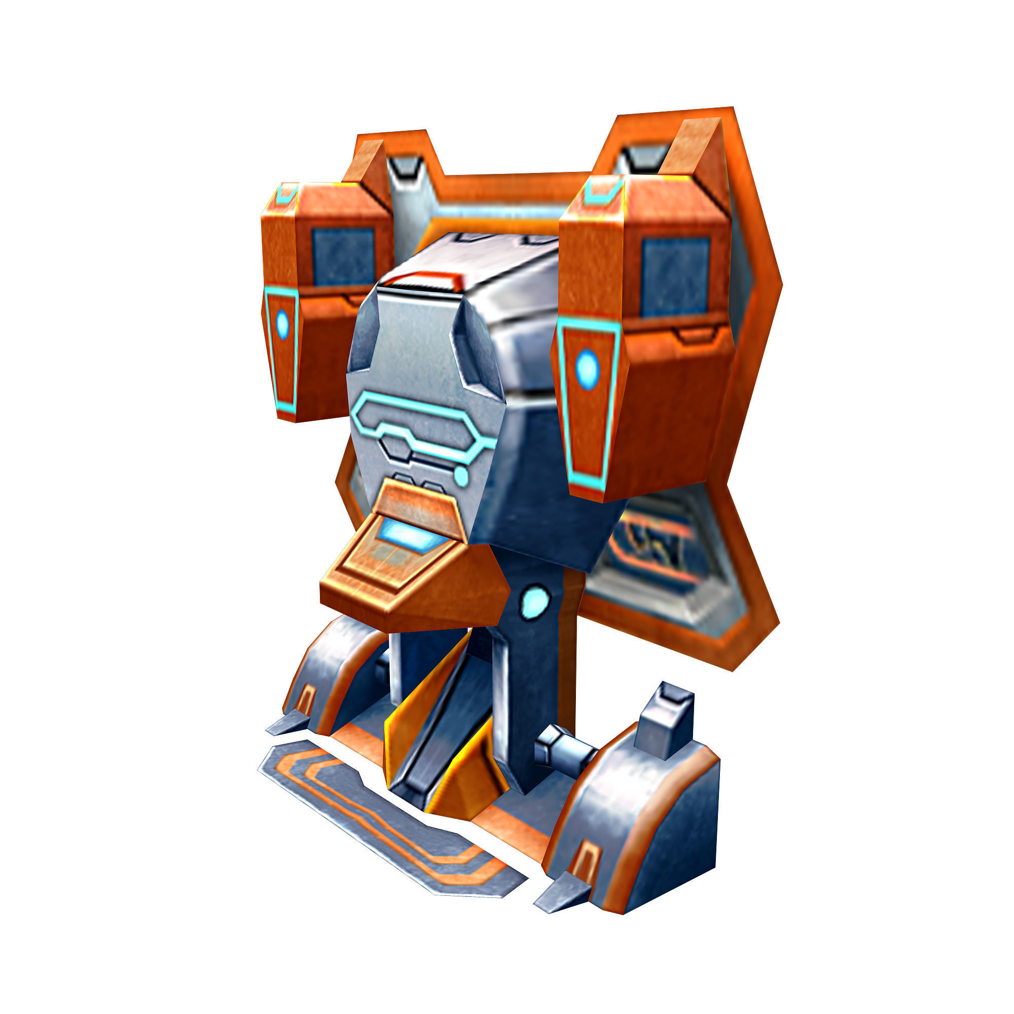 Wall Fortress - Laser Type 07 3D model_3