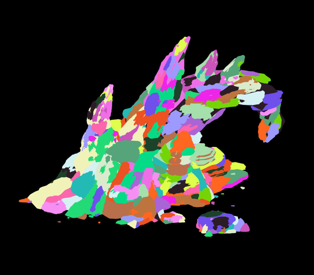 Desert - bizarre boulder 02 3D model_3