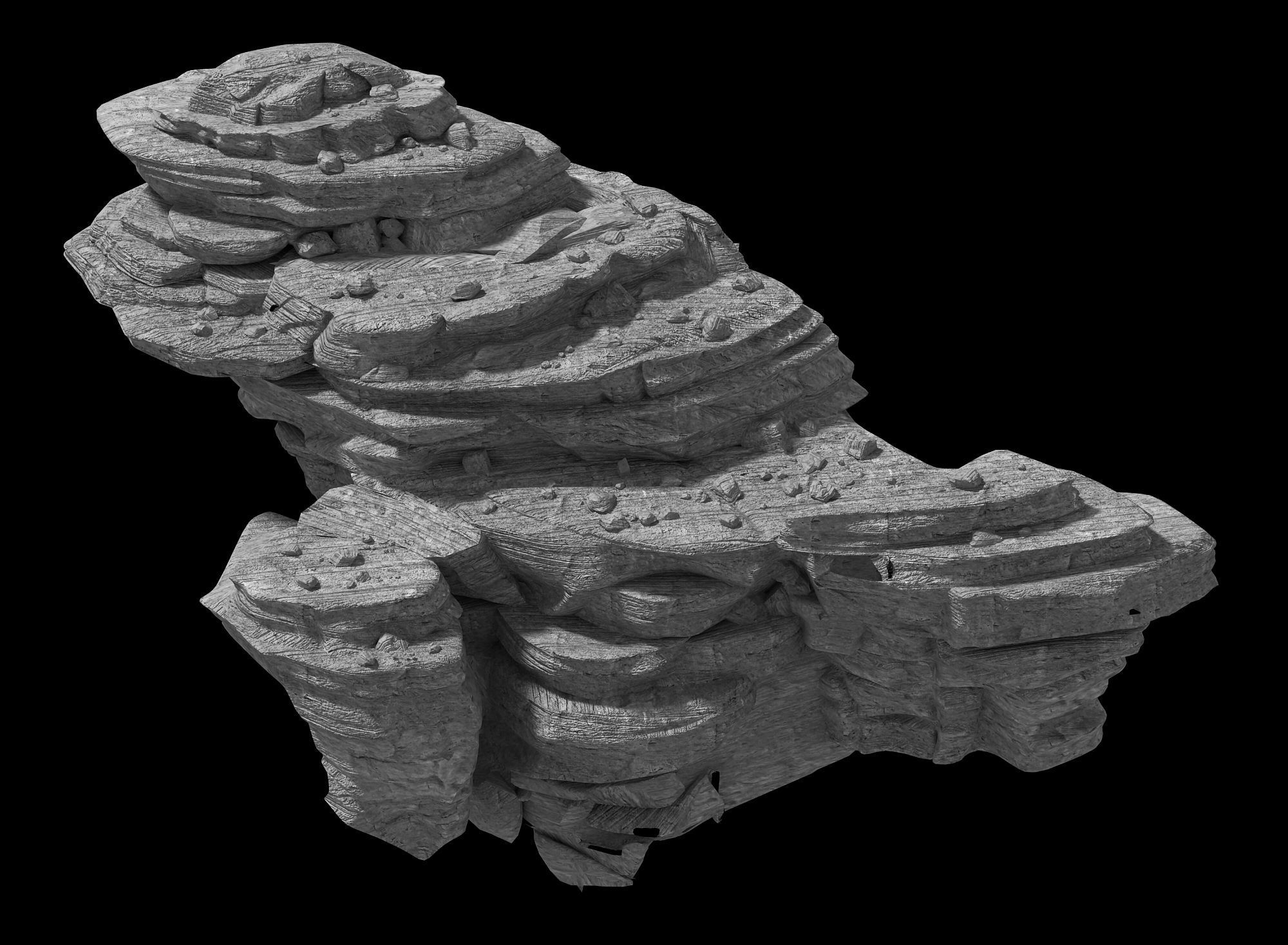 Desert - Bizarre Boulders 05 3D model_2