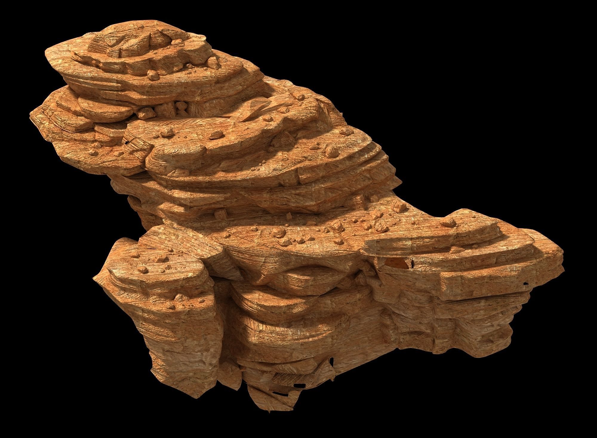 Desert - Bizarre Boulders 05 3D model_1