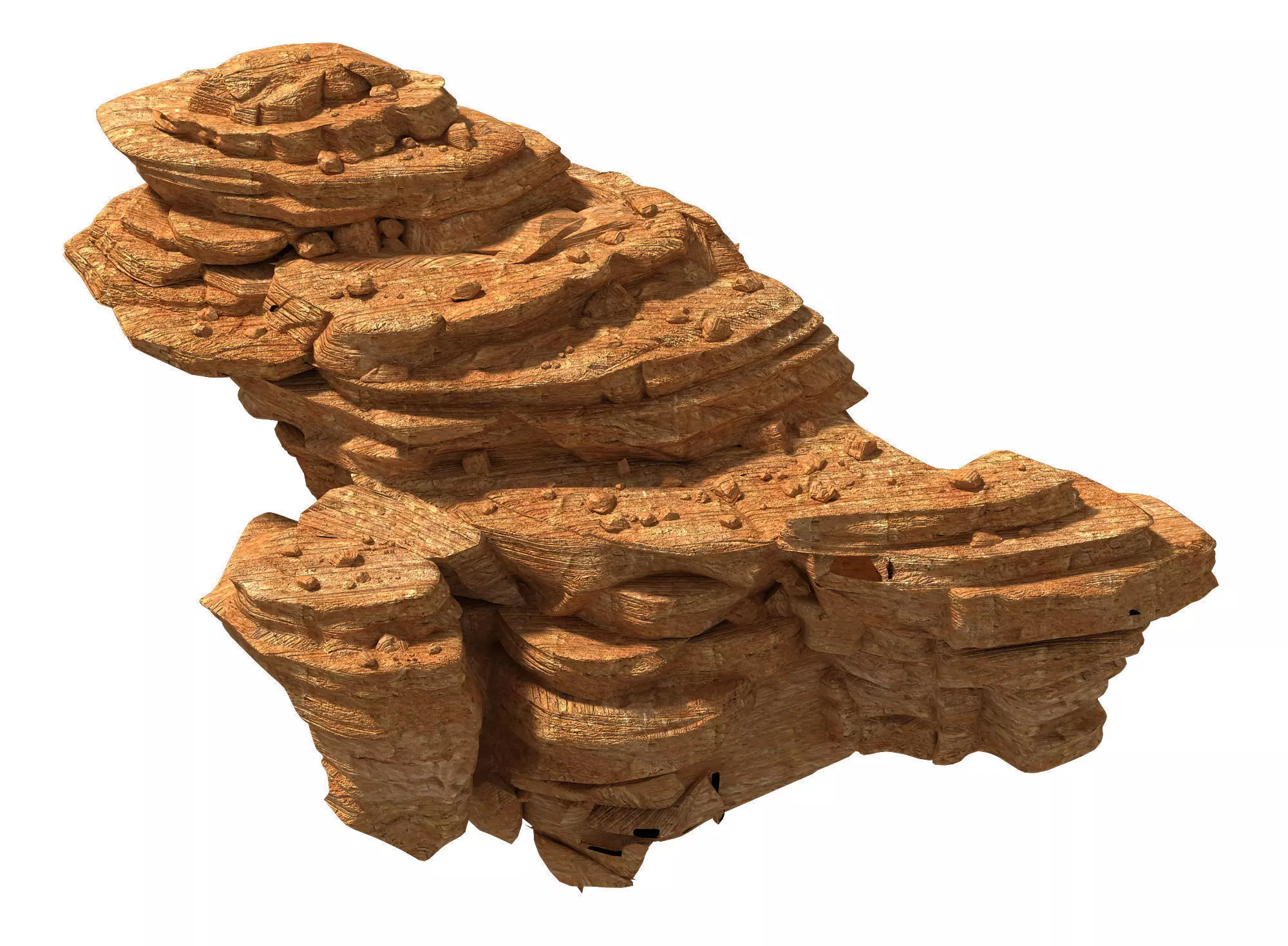 Desert - Bizarre Boulders 05 3D model_0